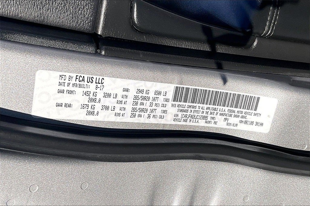 2018 Jeep Grand Cherokee Altitude