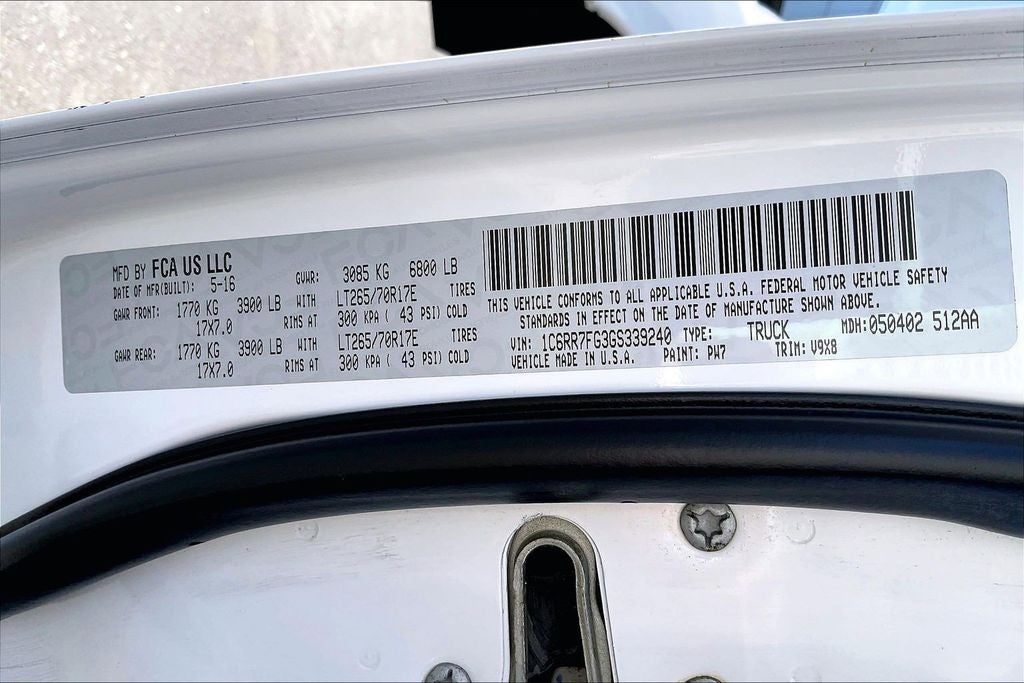2016 RAM 1500 Tradesman