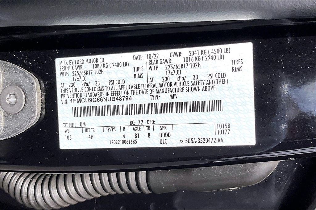 2022 Ford Escape SE