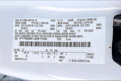 2018 Ford F-250SD XLT