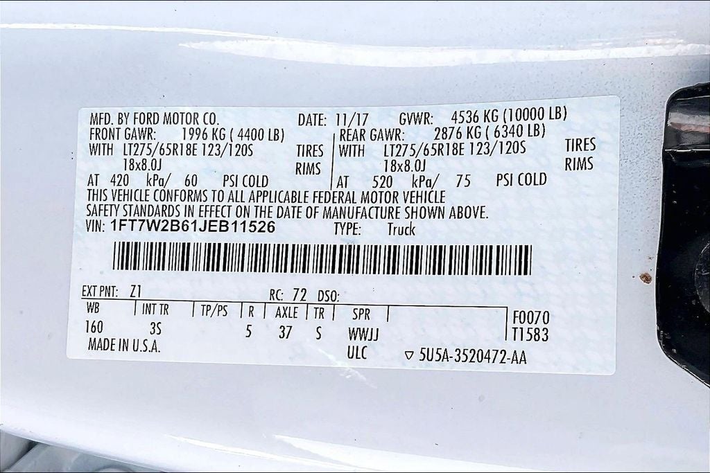 2018 Ford F-250SD XLT