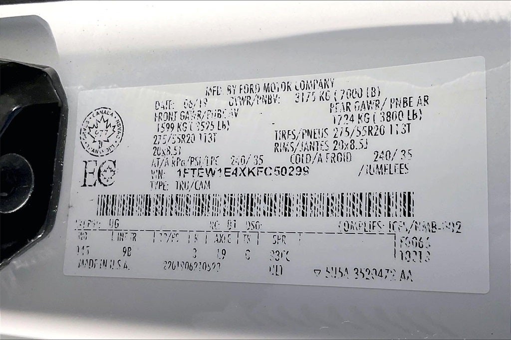 2019 Ford F-150 Platinum