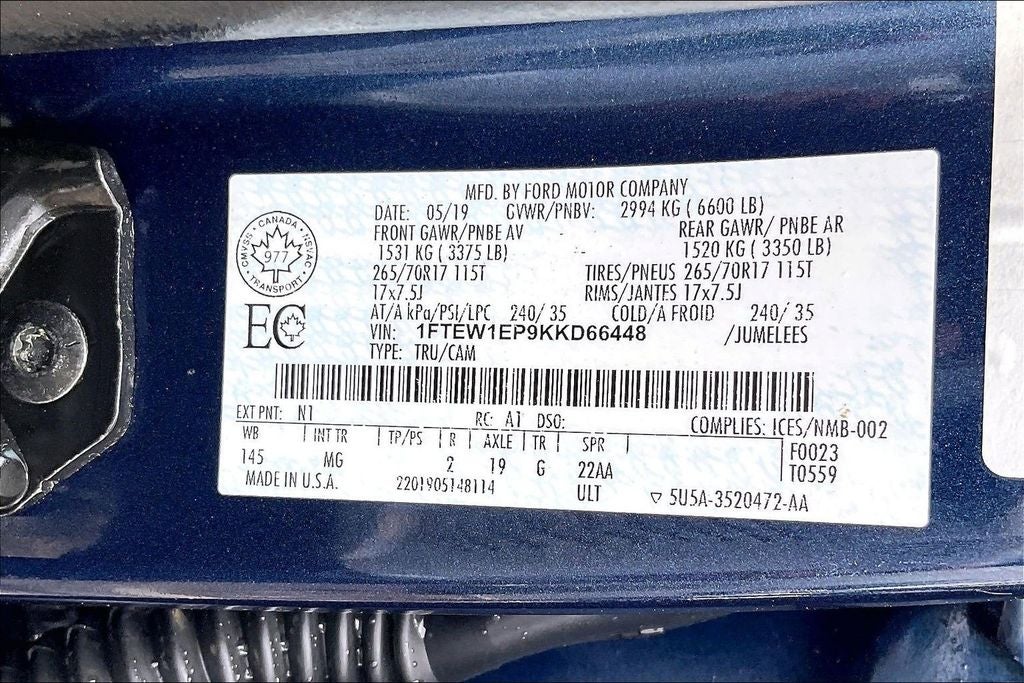 2019 Ford F-150 XLT
