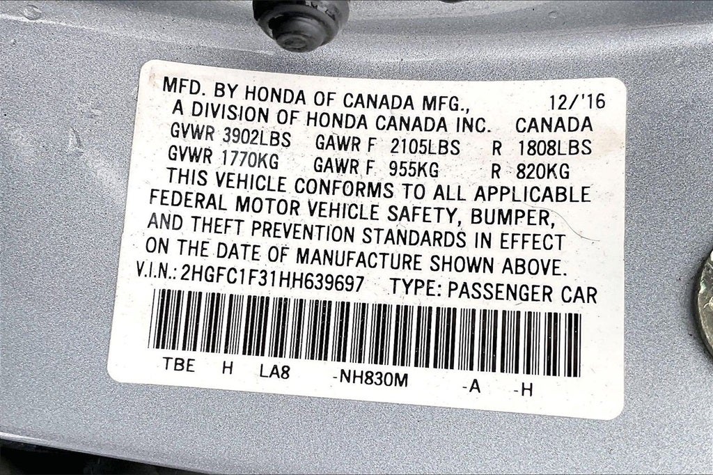 2017 Honda Civic EX-T