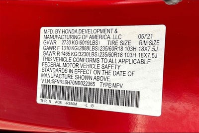 2022 Honda Odyssey EX-L