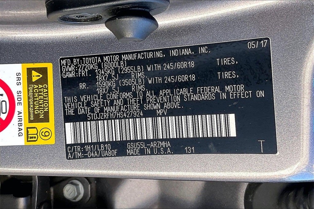 2017 Toyota Highlander XLE