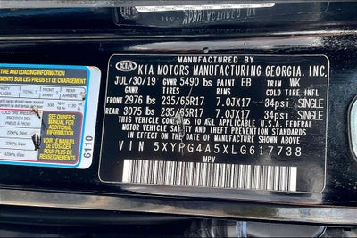 2020 Kia Sorento LX