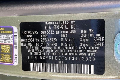 2026 Kia Sorento X-Line EX
