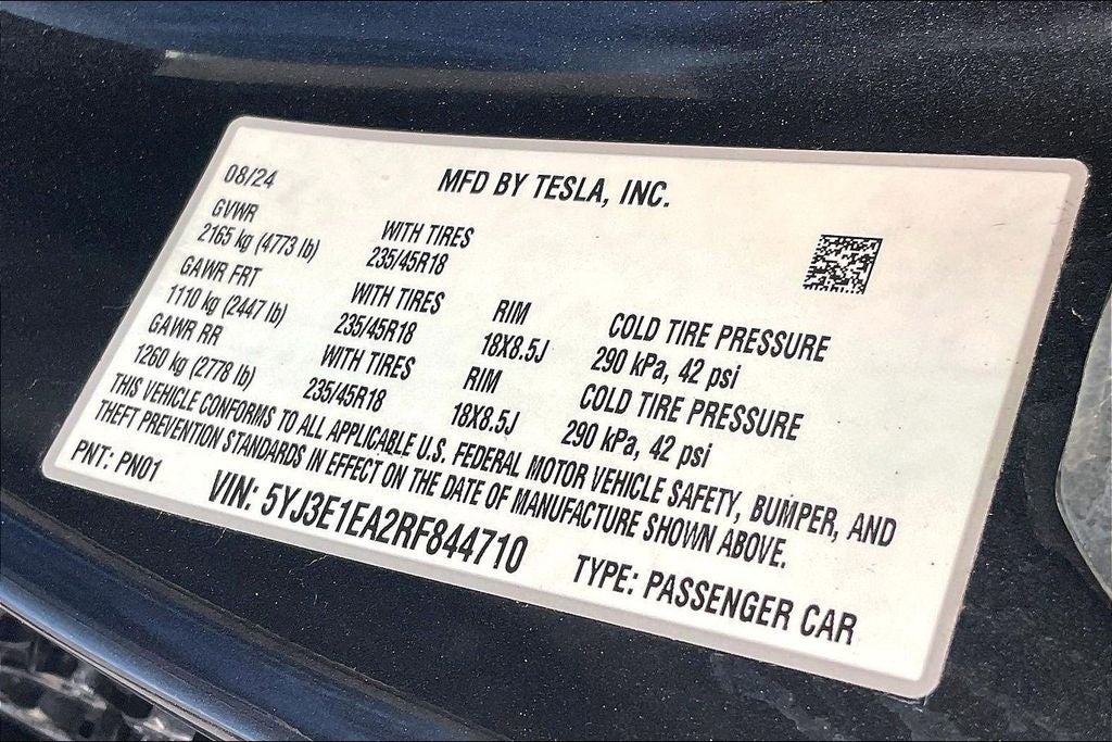 2024 Tesla Model 3 Base